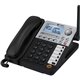 AT&T SynJ SB67148 DECT 6.0 Cordless Phone - Black, Silver - 4 x Phone Line - Speakerphone - Answering Machine - Hearing Aid Comp