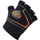 Ergodyne ProFlex 800 Glove Liners - Small/Medium Size - Half Finger - Black - Anti-Vibration, Durable, Breathable, Impact Resist