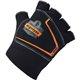 Ergodyne ProFlex 800 Glove Liners - Large Size - Half Finger - Black - Anti-Vibration, Durable, Breathable, Impact Resistant - 1