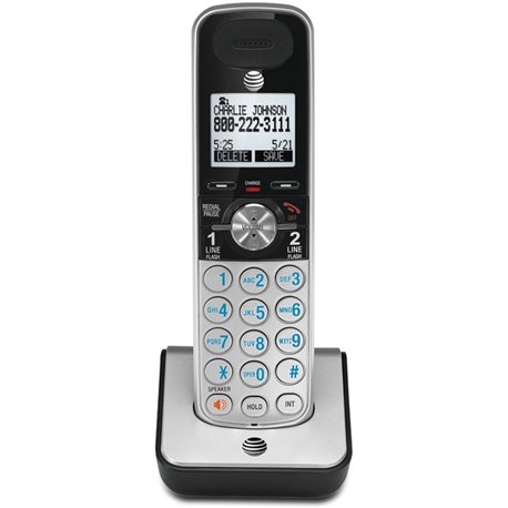 AT&T TL88002 Accessory Handset for AT&T TL88102 - Cordless - Silver, Black