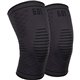 Ergodyne ProFlex 601 Knee Compression Sleeve - 14.17" - 16.54" Knee Circumference - Black - Silicone, Elastic - 1 Each