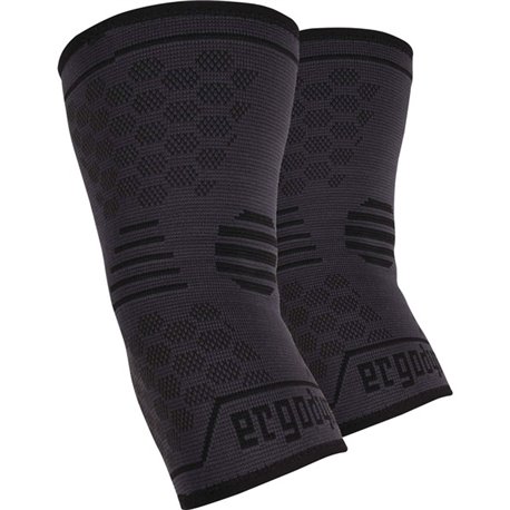 Ergodyne ProFlex 651 Elbow Compression Sleeve - 9.06" - 10.63" Elbow Circumference - Black - Elastic - 1 Each