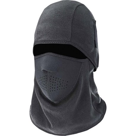 Ergodyne N-Ferno 6827 Balaclava Face Mask - 2-Piece, Fleece/Neoprene - Neoprene, Fleece - Black