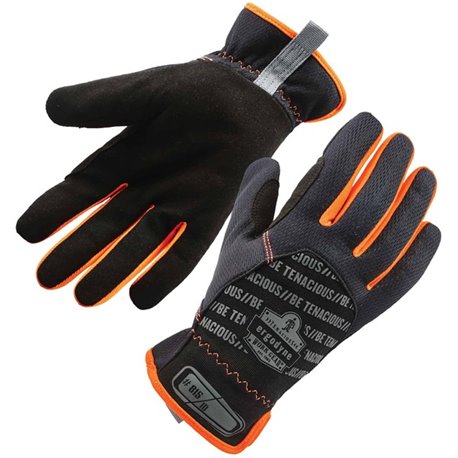 Ergodyne ProFlex 815 QuickCuff Mechanics Gloves - Small Size - Black - Snug Fit, Durable Grip, Reinforced Thumb, Flexible, Comfo