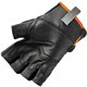 Ergodyne ProFlex 860 Heavy Lifting Utility Gloves - XXL Size - Half Finger - Black - Padded Palm, Reinforced Thumb, Breathable, 