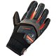 Ergodyne ProFlex 9015F(x) Certified Anti-Vibration Gloves + DIR Protection - Small Size - Black - Anti-Vibration, Padded Palm, V