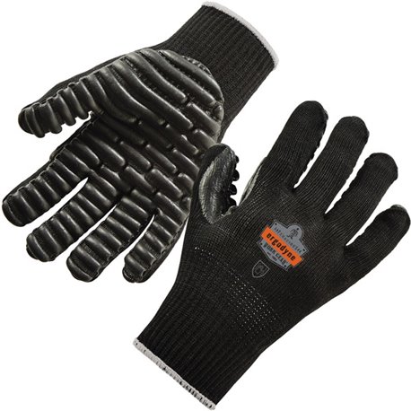 Ergodyne ProFlex 9003 Certified Lightweight Anti-Vibration Gloves - Medium Size - Black - Anti-Vibration, Lightweight, Breathabl