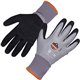 Ergodyne ProFlex 7501 Coated Waterproof Winter Work Gloves - Thermal Protection - Nitrile, Latex Coating - Small Size - Gray - W