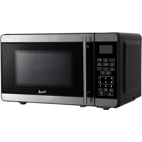 Avanti Countertop Microwave Oven - 0.7 ft� Capacity - Microwave - 9 Power Levels - 12" Turntable - Countertop - Stainless Steel