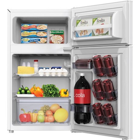 Avanti RA31B0W 3.1 Cubic Foot 2-door Compact Refrigerator - 3.10 ft� - Auto-defrost - Top Mount - Auto-defrost - Reversible - 2.