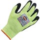 Ergodyne ProFlex 7041 Hi-Vis Nitrile-Coated Level 4 Cut Gloves - Nitrile, Polyurethane Coating - Small Size - Lime - High Visibi