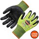 Ergodyne ProFlex 7022 Hi-Vis Nitrile-Coated Cut-Resistant Gloves - A2 DSX - Nitrile Coating - Small Size - Lime - Touchscreen Ca