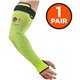 Ergodyne ProFlex 7941 Cut-Resistant Protective Arm Sleeve Pair - 22" Length - Lime - Kevlar, Yarn - Machine Washable, Heat Resis