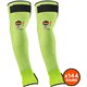 Ergodyne ProFlex 7941 Cut-Resistant Protective Arm Sleeve Pair - 5.25" Length - Lime - Yarn - Cut Resistant, Moisture Wicking, A