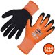 Ergodyne ProFlex 7551 A5 Coated Waterproof Gloves - Nitrile, Latex Coating - Medium Size - Orange - Water Proof, Machine Washabl