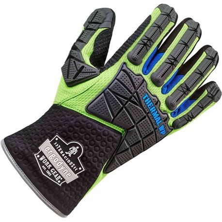 Ergodyne ProFlex 925WP Performance DIR Thermal WP Gloves - Thermal Protection - Medium Size - Lime - Impact Resistant, Water Pro