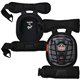 Ergodyne ProFlex 344 Short Cap Injected Gel Knee Pads with Comfort Straps - Black - Gel, Polyurethane Foam, Plastic, Rubber - 1 