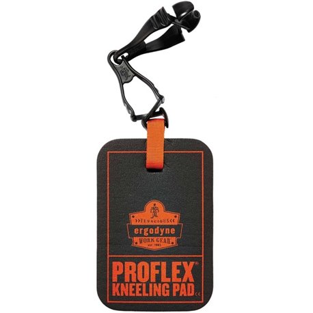 Ergodyne ProFlex 365 Grabber Mini Kneeling Pad - Black - Nitrile Butadiene Rubber (NBR) Foam - 1 Each