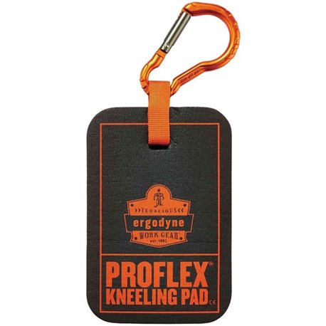 Ergodyne ProFlex 365 Carabiner Mini Kneeling Pad - Black - Nitrile Butadiene Rubber (NBR) Foam - 1 Each