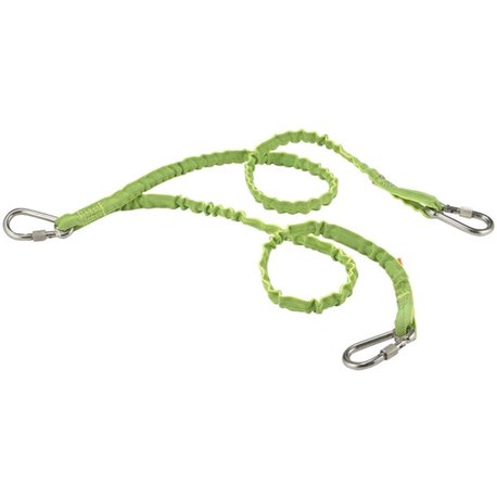 Squids 3311 Twin Leg Stainless Triple Carabiner Tool Lanyard - 15lbs - 1 Each - Adjustable - 15 lb Load Capacity - Standard - Ca