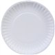 Dixie Basic 6" Lightweight Paper Plates by GP Pro - Microwave Safe - 6" Diameter - White - Paper Body - 100 / Pack