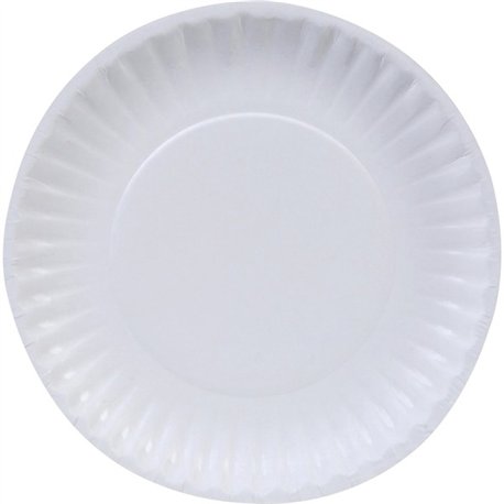 Dixie Basic 6" Lightweight Paper Plates by GP Pro - Microwave Safe - 6" Diameter - White - Paper Body - 100 / Pack