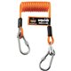 Squids 3130M Coiled Cable Lanyard - 5lb - 6 / Carton - 5 lb Load Capacity - Standard - Carabiner Attachment - 11" Height x 2" Wi