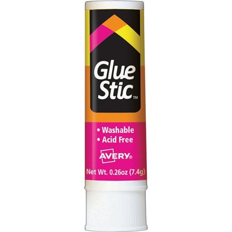 Avery Permanent Glue Stic - 0.26 oz - 1 Each - White