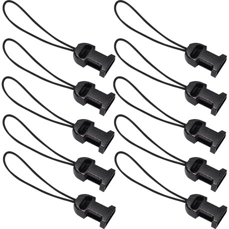 Squids 3133 Barcode Scanner Lanyard - Loop Attachment Replacements (10-Pack) - 10 Pack - Large (L) - Loop Attachment - 1" Height