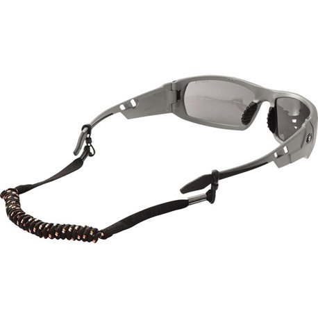 Skullerz 3280 Elastic Coil Eyewear Lanyard - 6 / Carton - Adjustable - 0.3" Height x 1.5" Width x 12" Length - Black - Elastic, 