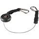 Squids 3000 Retractable Tool Lanyard w/ Dual SS Carabiners - 1lb - 1 Each - 1 lb Load Capacity - Standard - Clip/Buckle Attachme