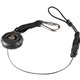 Squids 3001 Retractable Tool Lanyard w/ Carabiner and Loop Attachments - 2lbs - 1 Each - Adjustable - 2 lb Load Capacity - Stand