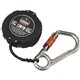 Squids 3010 Retractable Tool Lanyard with Belt Loop Clip - 1 Each - Adjustable - 5 lb Load Capacity - Standard - Carabiner Attac