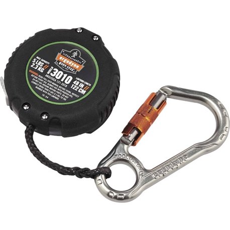 Squids 3010 Retractable Tool Lanyard with Belt Loop Clip - 1 Each - Adjustable - 5 lb Load Capacity - Standard - Carabiner Attac