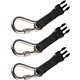 Squids 3025 Retractable Tool Lanyard Accessory Pack - SS Carabiner Attachments - 1 Each - 1 lb Load Capacity - Standard - Carabi