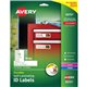 Avery Easy Align ID Label - 1 1/32" Width x 3 1/2" Length - Permanent Adhesive - Rectangle - Laser, Inkjet - White - Film, Lamin