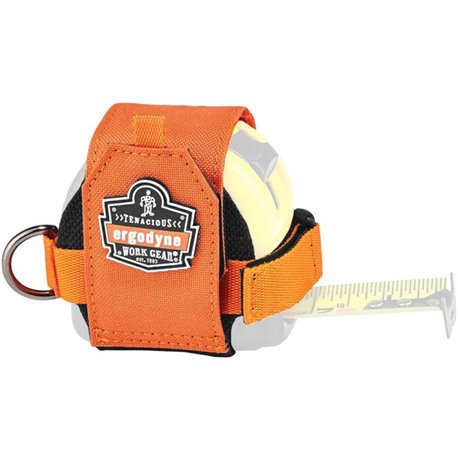 Squids 3770 Tape Measure Holder / Belt Clip - 3.6" Width x 2.5" Height x 7.3" Length - 1 Each - Orange - Polyester, Stainless St