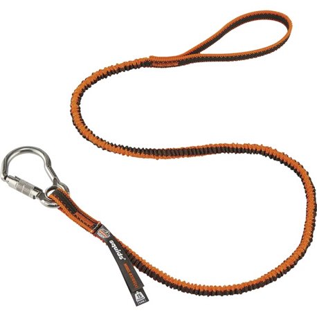 Squids 3101F(x) Tool Lanyard - Stainless-Steel Carabiner + Loop - 15lbs / 6.8kg - 6 / Carton - Adjustable - 15 lb Load Capacity 