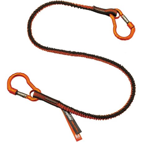 Squids 3110F(x) Tool Lanyard Dual Carabiner - 10lbs - 6 / Carton - Adjustable - 10 lb Load Capacity - Standard - Carabiner Attac