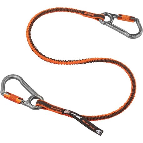 Squids 3118F(x) Tool Lanyard Dual Locking Carabiner - 15lbs - 6 / Carton - Adjustable - 15 lb Load Capacity - Standard - Carabin