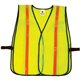 GloWear 8040HL Non-Certified Hi-Gloss Vest - Hook & Loop Closure - Polyester Mesh - Lime - Reflective - 1 Each