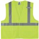 GloWear 8225HL Type R Class 2 Standard Solid Vest - Small/Medium Size - Hook & Loop Closure - Fabric, Polyester - Lime - Pocket,