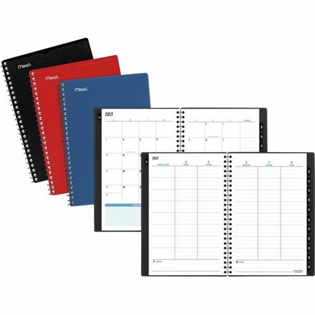 Mead Five Star Student Academic Planner - Small Size - Academic - Weekly, Monthly - 12 Month - July - June - 1 Week, 1 Month Dou