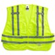 GloWear 8244PSV Type P Class 2 Expandable Public Safety Vest - Medium/Large Size - Hook & Loop Closure - Lime - Adjustable, Refl