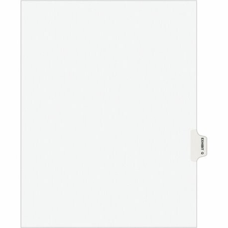 Avery Individual Legal Exhibit Dividers - Avery Style - 1 Printed Tab(s) - Character - Q - 8.5" Divider Width x 11" Divider Leng