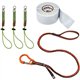 Squids 3182 Tool Tethering Kit - 10lbs / 4.5kg - Anodized Aluminum Alloy, Elastic - 1 Each