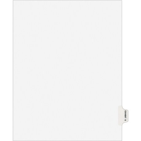 Avery Individual Legal Exhibit Dividers - Avery Style - 1 Printed Tab(s) - Character - S - 8.5" Divider Width x 11" Divider Leng