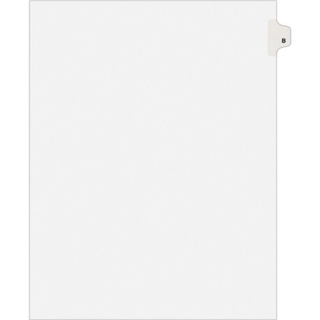 Avery Individual Legal Exhibit Dividers - Avery Style - 25 x Divider(s) - Printed Tab(s) - Character - B - 1 Tab(s)/Set - 8.5" D