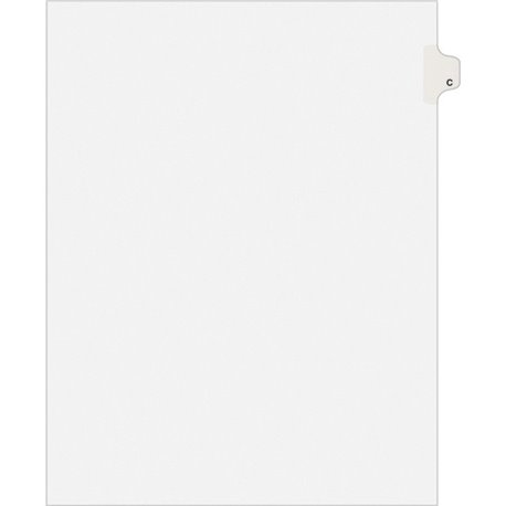 Avery Individual Legal Exhibit Dividers - Avery Style - 25 x Divider(s) - Printed Tab(s) - Character - C - 1 Tab(s)/Set - 8.5" D