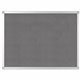 MasterVision Ayda Fabric Bulletin Board - Gray Fabric, Felt Surface - Self-healing, Sleek Style - Aluminum Frame - 1 Each - 18" 